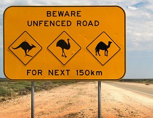 Warning signs like this one from Australia are a form of risk communication too.